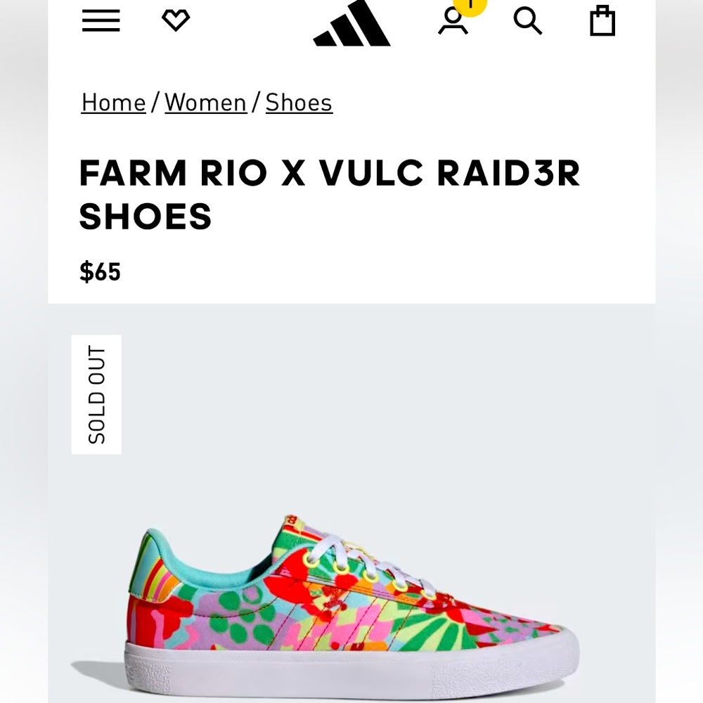 Adidas Farm Rio x vulc raid3r Shoes Sz 7.5